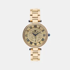 Luxurious Gold Analog Women Stainless Steel Watch 7503T-M2208