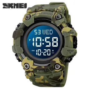 Luxury Dual Time Electronic Watch Fashion Outdoor Countdown Stopwatch Digital Watches Men Wristwatch Brand SKMEI Original Clock