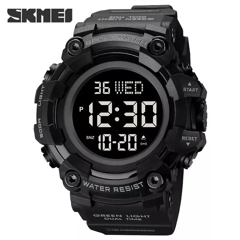 Luxury Dual Time Electronic Watch Fashion Outdoor Countdown Stopwatch Digital Watches Men Wristwatch Brand SKMEI Original Clock