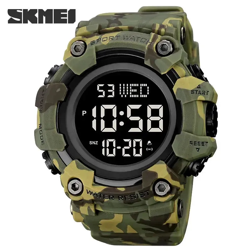 Luxury Dual Time Electronic Watch Fashion Outdoor Countdown Stopwatch Digital Watches Men Wristwatch Brand SKMEI Original Clock