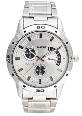 Matrix Analog White Dial Men's Watch-WCH-116