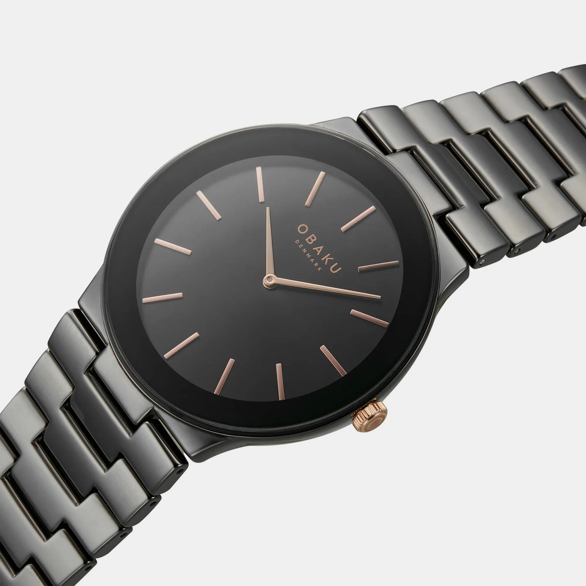 Men Black Analog Brass Watch V281GXBBCB