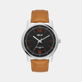 Men Black Analog Leather Watch TW046HG00