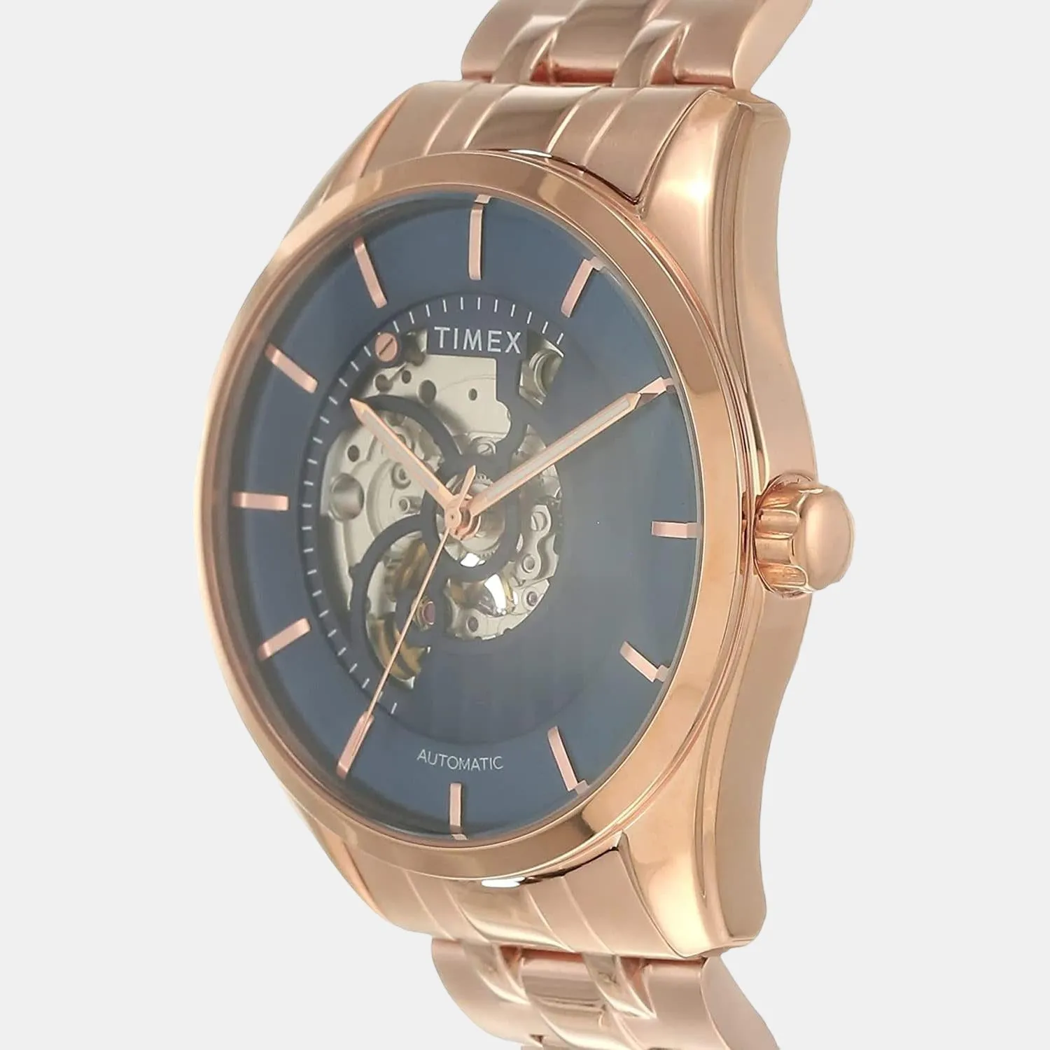 Men Blue Analog Stainless Steel Automatic Watch TWEG17504