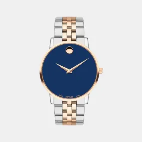 Men Blue Analog Stainless Steel Watch 607267