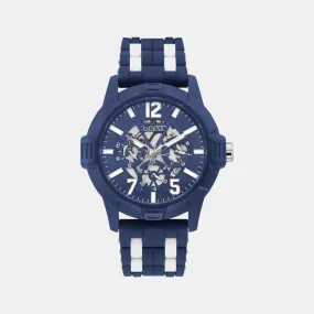 Men Blue Silicon Chronograph Watch GW0428G3