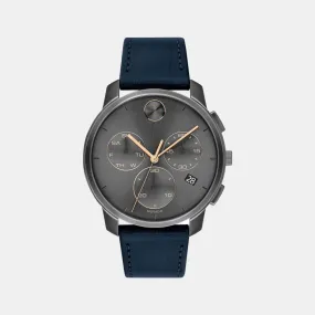 Men Grey Analog Leather Watch 3600720