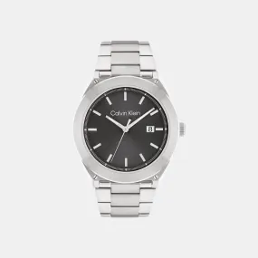 Men Grey Analog Stainless Steel Watch 25200196