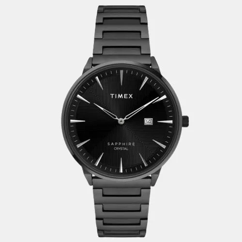 Men's Black Analog Stainless Steel Watch TWEG21906