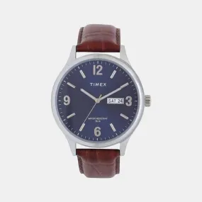 Men's Blue Analog Leather Watch TWEG18400