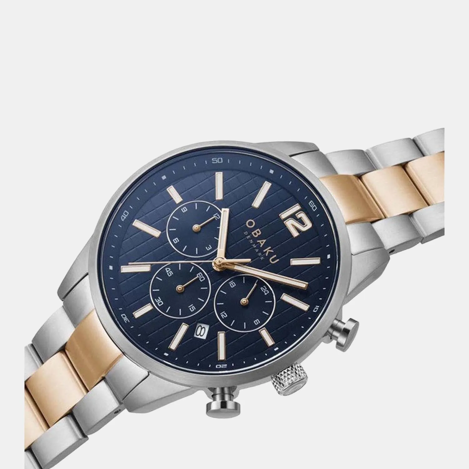 Men's Blue Stainless Steel Chronograph Watch V205GUCLSH