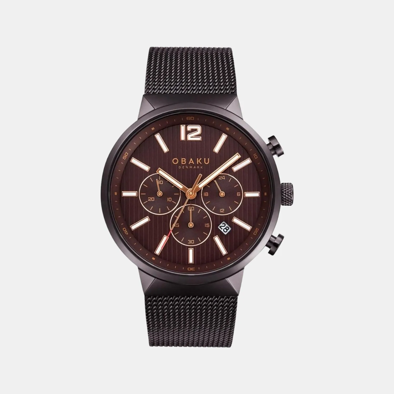 Men's Brown Analog Stainless Steel Watch V180GCNNMN