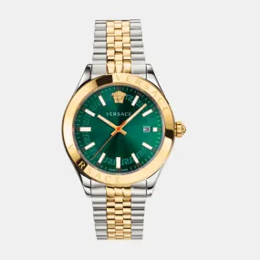 Men's Green Analog Stainless Steel Watch VEVK00620