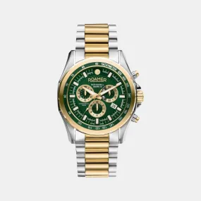 Men's Green Stainless Steel Chronograph Watch 220837 48 75 20