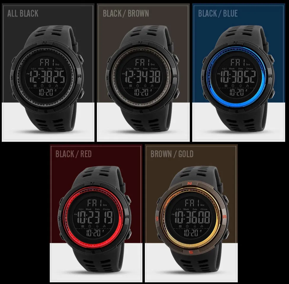 Men's LED Digital Multifunction Sports Watch