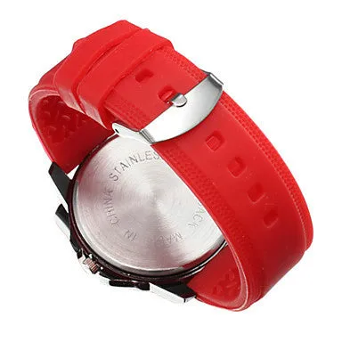 Men's Silicone Analog Quartz Wrist Watch (Assorted Colors)