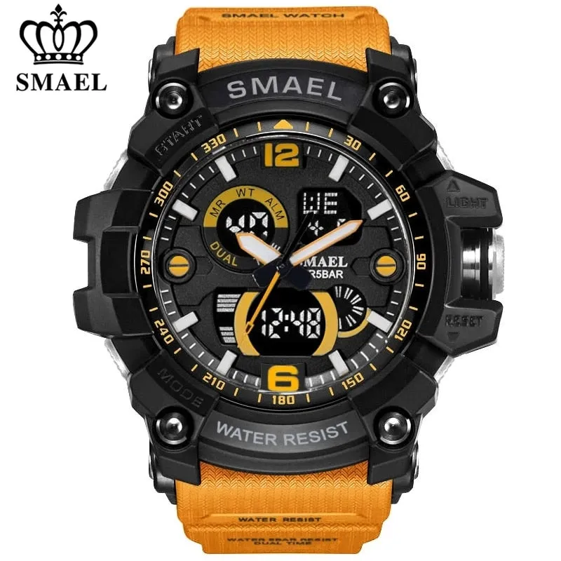 Military Watch 50m Waterproof Wristwatch LED Quartz Clock Male Digital Sports Watches Men's