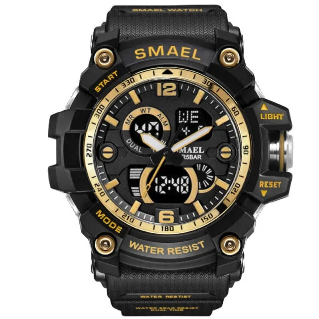 Military Watch 50m Waterproof Wristwatch LED Quartz Clock Male Digital Sports Watches Men's