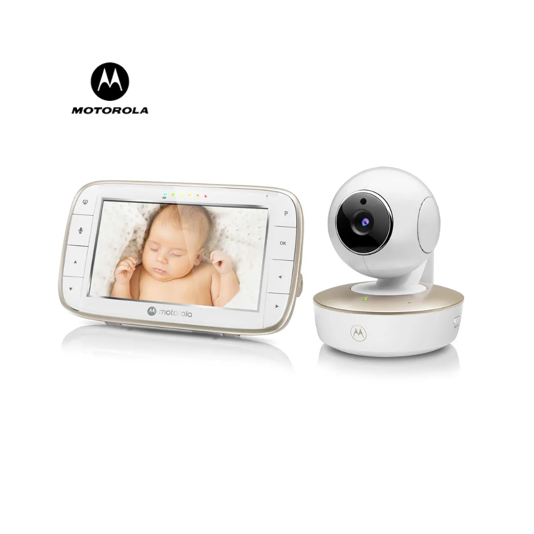 Motorola VM855 CONNECT 5.0” Portable Wi-Fi® Video Baby Monitor with Flexible Crib Mount