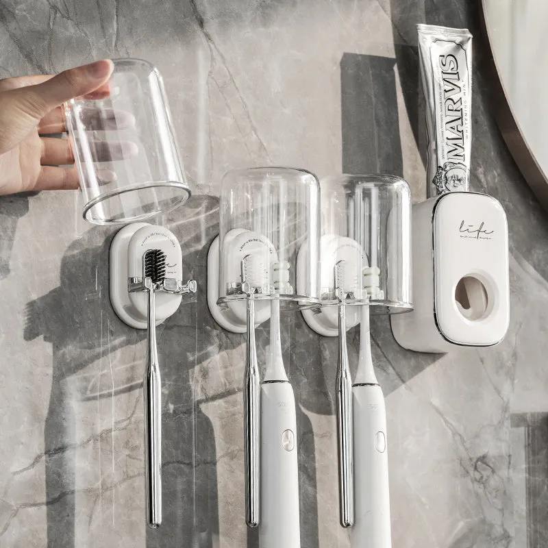 Multifunctional Covered Toothbrush Holder