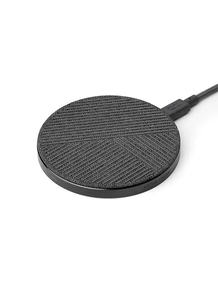 Native Union Drop Wireless Charger Slate Fabric