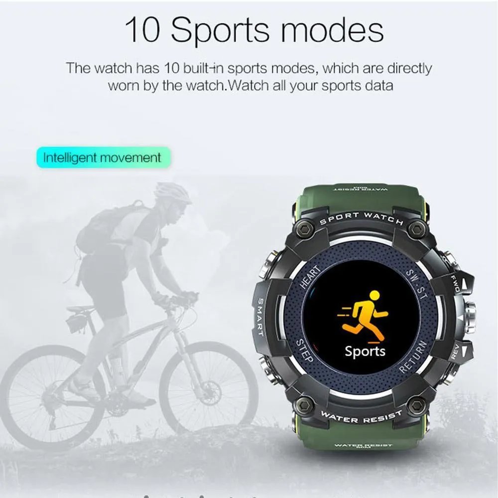 New Colour Screen Sport Smart Watch 50 ATM Waterproof Men Heart Rate Monitoring Smartwatch For iPhone Android