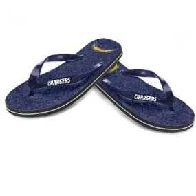 NFL 2014 Womens Glitter Flip Flops San Diego Chargers