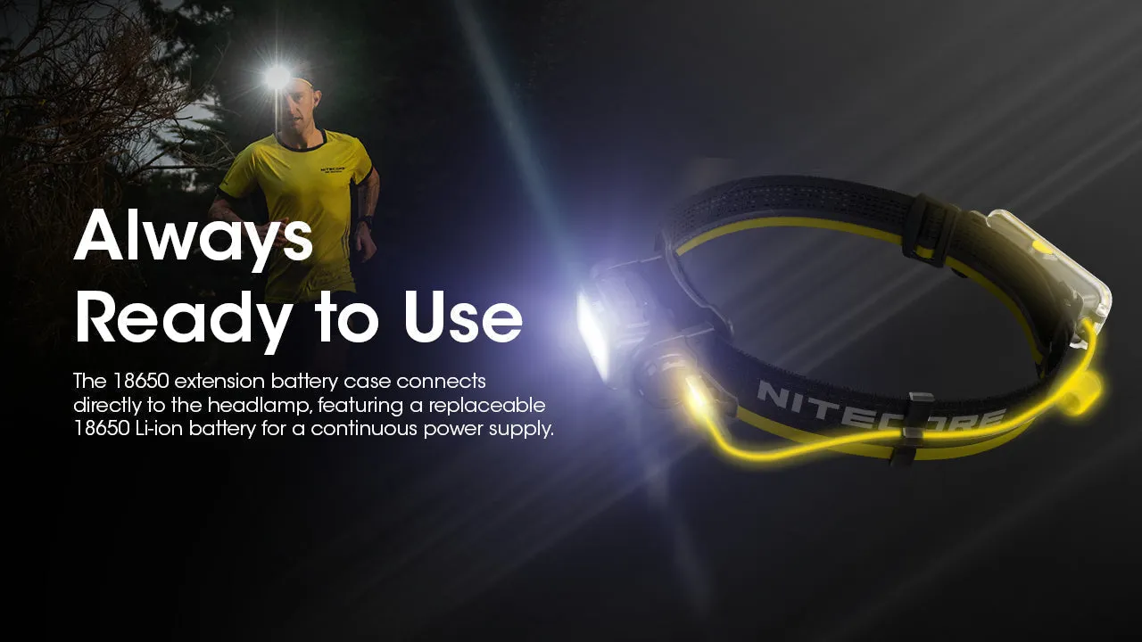 Nitecore Extension Battery Case w/ USB Power Bank Function (for NU40/NU43/NU50 Headlamps)