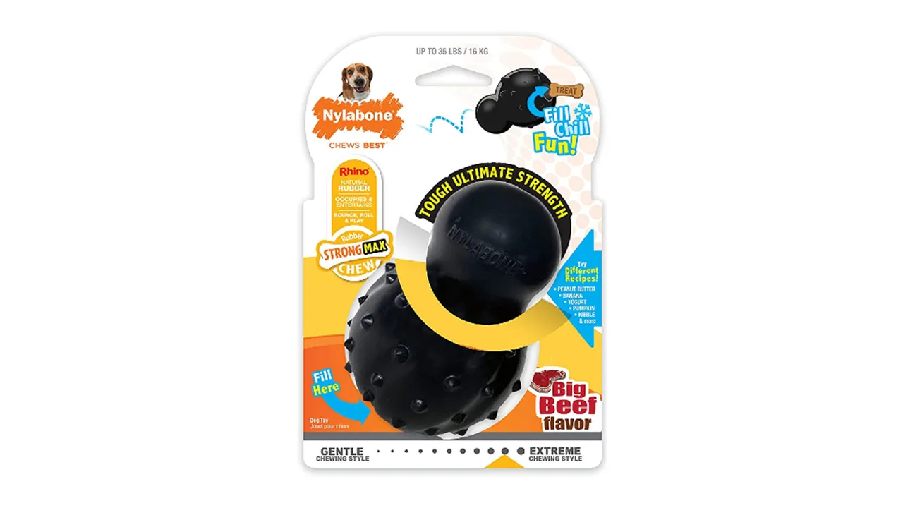 Nylabone Strong Max Stuffable Cone Wolf Dog Toy