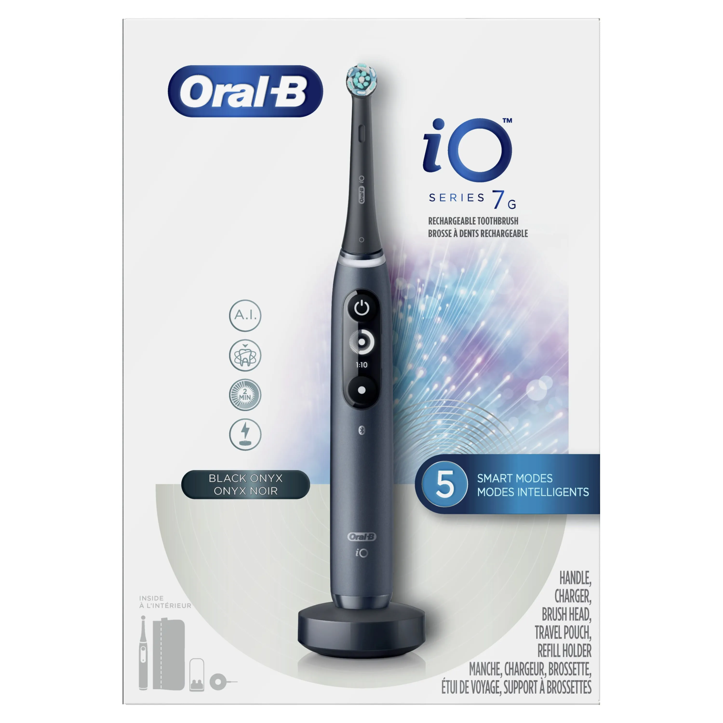 Oral-B iO Series 7G Rechargeable Electric Toothbrush, White, 1 Ct