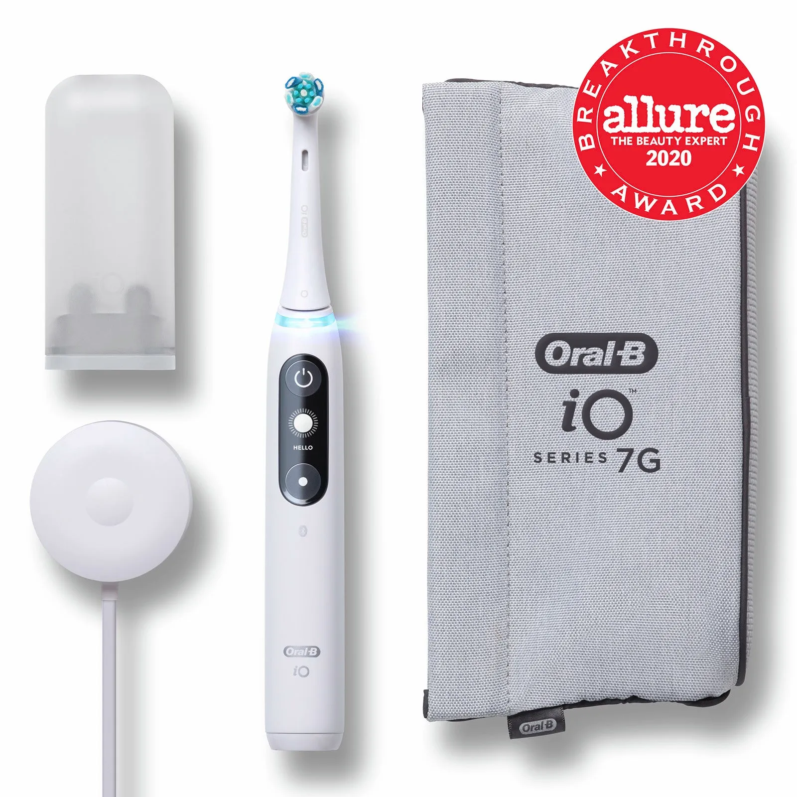 Oral-B iO Series 7G Rechargeable Electric Toothbrush, White, 1 Ct