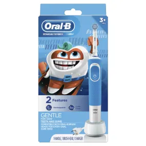 Oral-B Kids Electric Toothbrush with Sensitive Brush Head and Timer, Powered by Braun, for Kids 3 