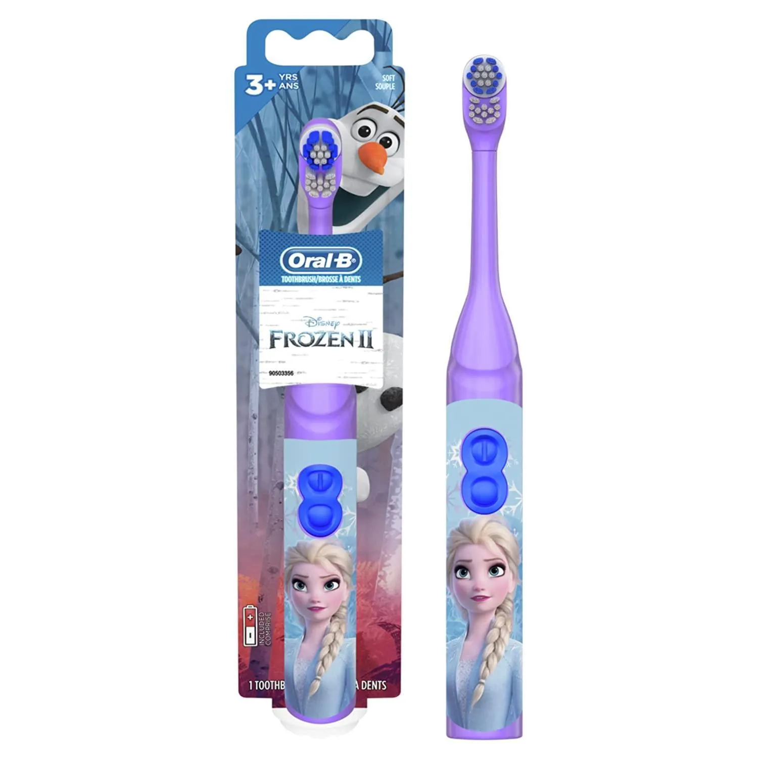 Oral-B Pro Health Disney Frozen Battery Power Electric Toothbrush for Kids - Anna