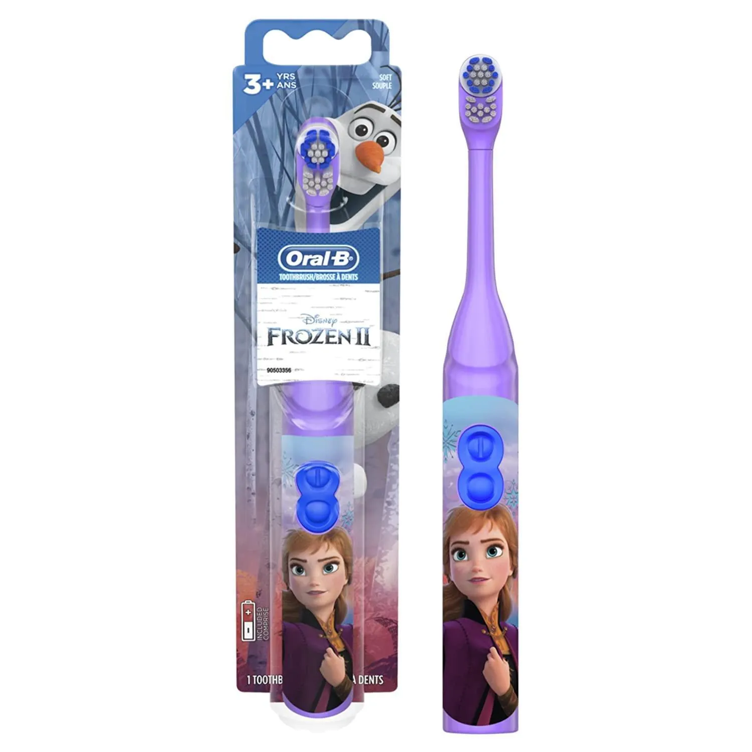 Oral-B Pro Health Disney Frozen Battery Power Electric Toothbrush for Kids - elsa