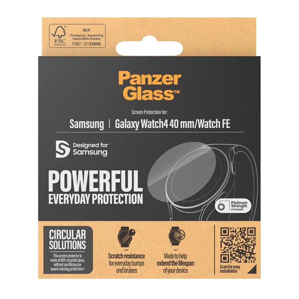 PanzerGlass Samsung Galaxy Watch 4 / FE (40mm) Hærdet Glas - Gennemsigtig