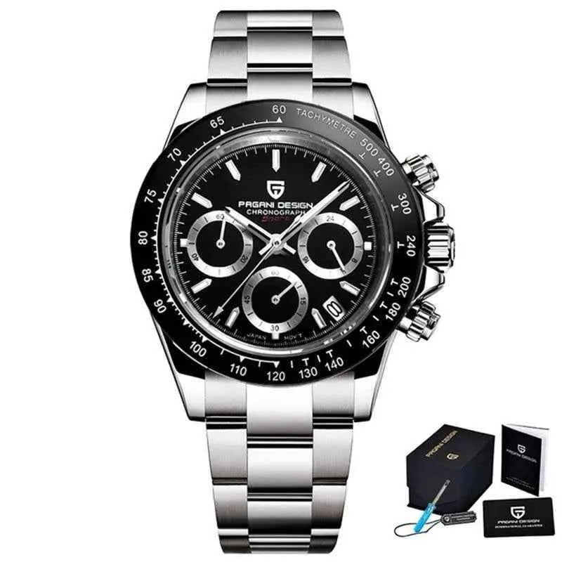 PD-1644 Men's Simple Watch - Quartz Sports Stainless Steel Wristwatch