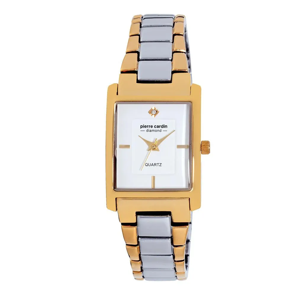 Pierre Cardin Women's  Classic Analog Diamond Accents Watch