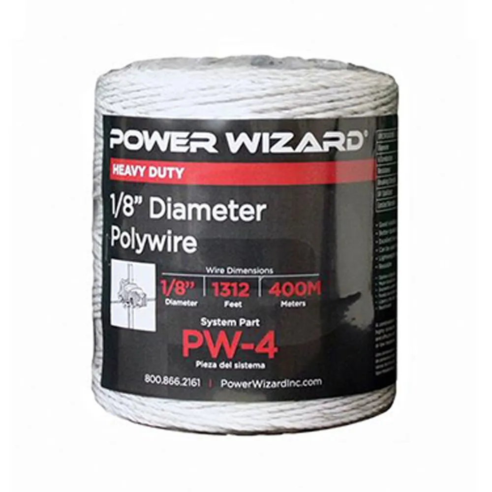 Polywire  1/8” DIAM., 1312 ft/400 m