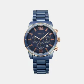 Quartz Men Blue Analog Stainless Steel Watch V278GCSLCL