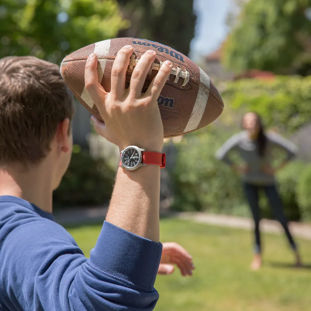 Quick Release Silicone Watch Band - Venetian Red