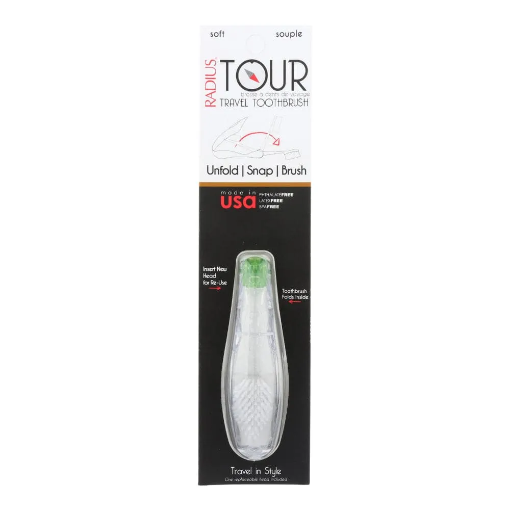 RADIUS Tour Travel Toothbrush Soft - 1pc