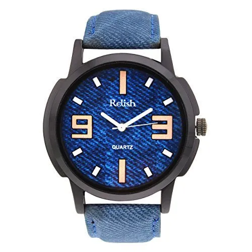 Relish Analog Blue Dial Men's Watch -RELISH-487