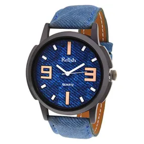 Relish Analog Blue Dial Men's Watch -RELISH-487