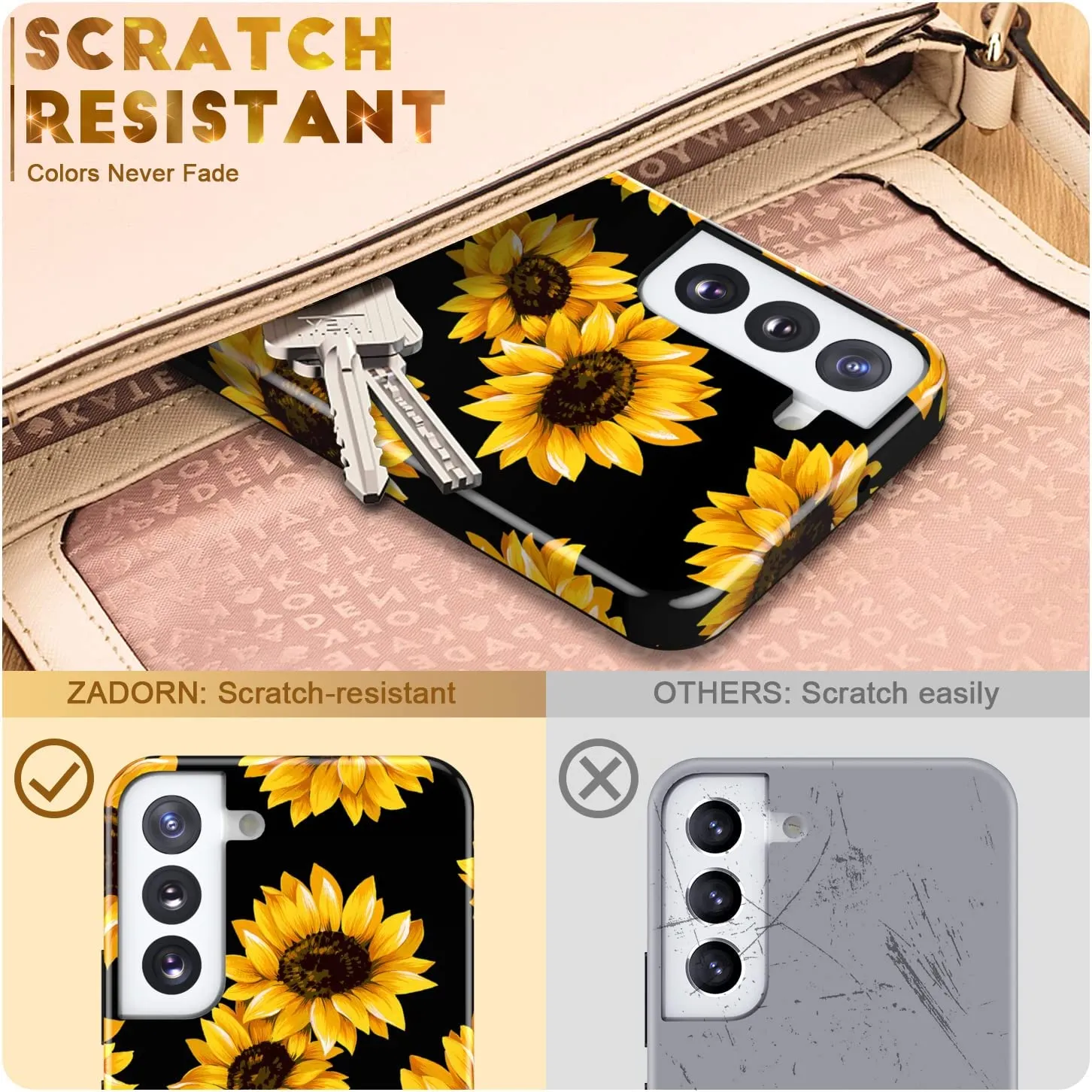 Samsung Galaxy S22 Plus Durable Soft Silicone TPU Cover Case