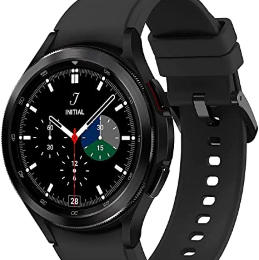 SAMSUNG Galaxy Watch 4 Classic 46mm Smartwatch with ECG Monitor Tracker for Health, Fitness, Running, Sleep Cycles, GPS Fall Detection, Bluetooth, US Version, Black