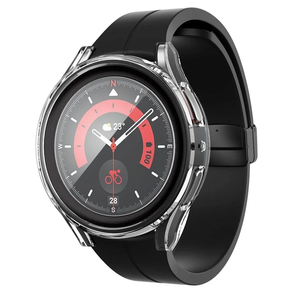 Samsung Galaxy Watch 5 Pro (45mm) Spigen Cover m. Skærmbeskyttelse - Gennemsigtig