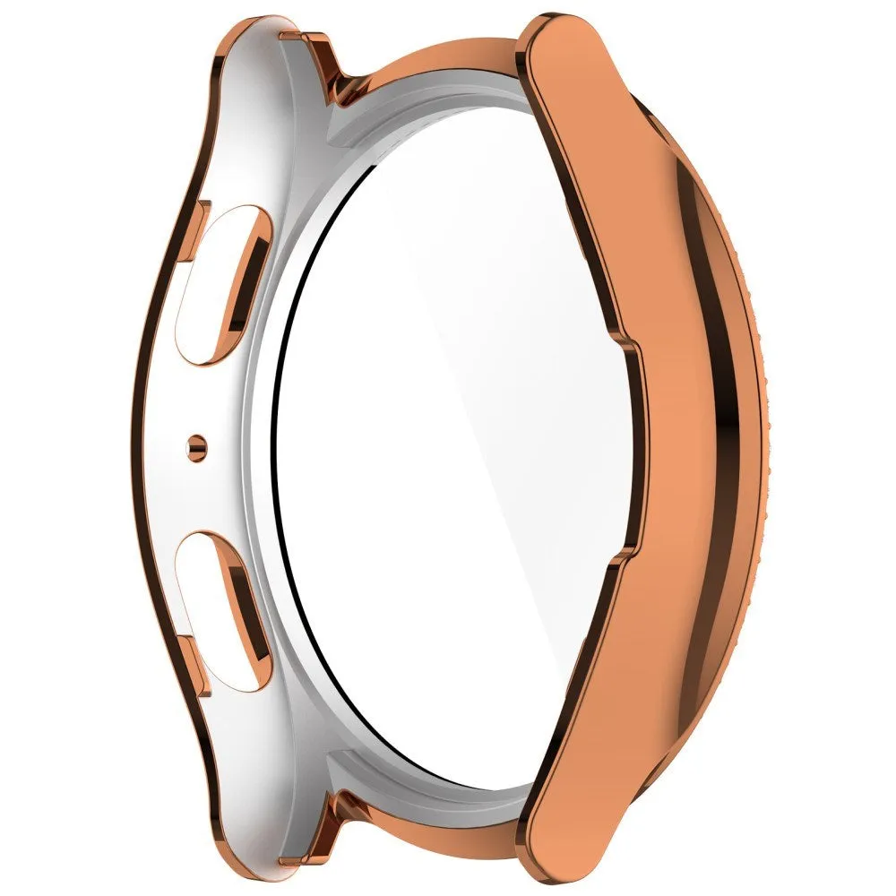 Samsung Galaxy Watch 7 (40mm) Hårdt Plast Cover m. Indbygget Skærmbeskyttelse - Bronze & Rhinsten