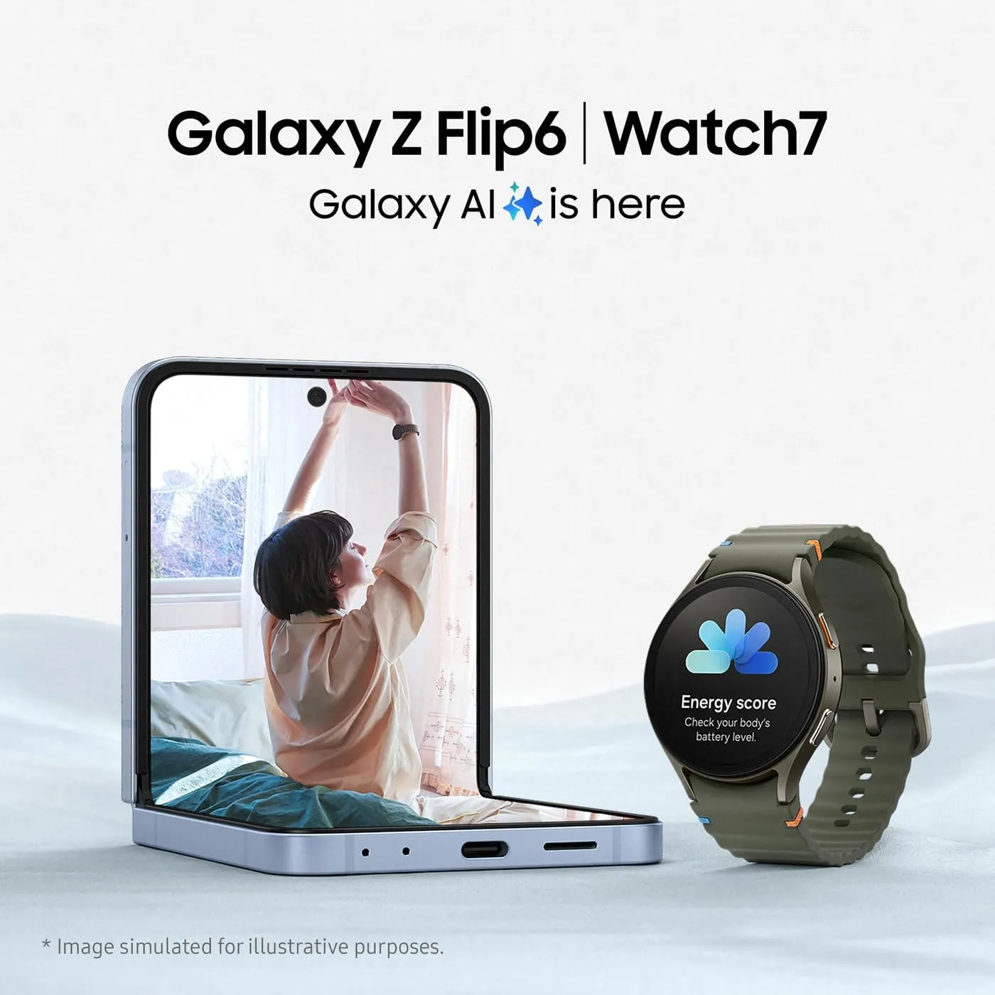 Samsung Galaxy Watch7 40mm LTE - Khaki, Health Monitoring, Fitness Tracker, Galaxy AI (UK Version)