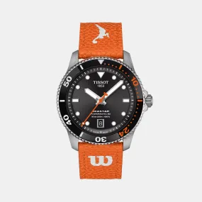 Seastar Wilson WNBA Men Automatic Black Dial Analog Leather Watch T1208071705100