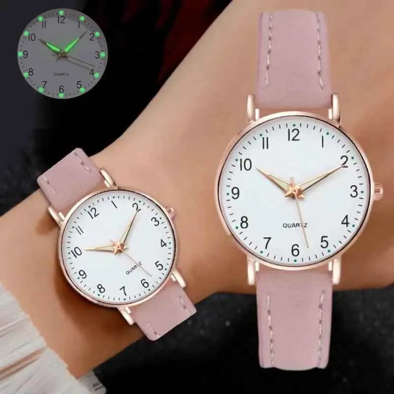 Simple Cheap Watches For Women Vintage Leather Strap Casual Sports Dress Watch